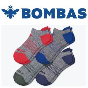 BOMBAS - Men’s Originals Ankle Sock 4-Pack - Size L & XL “Navy Olive Mix”